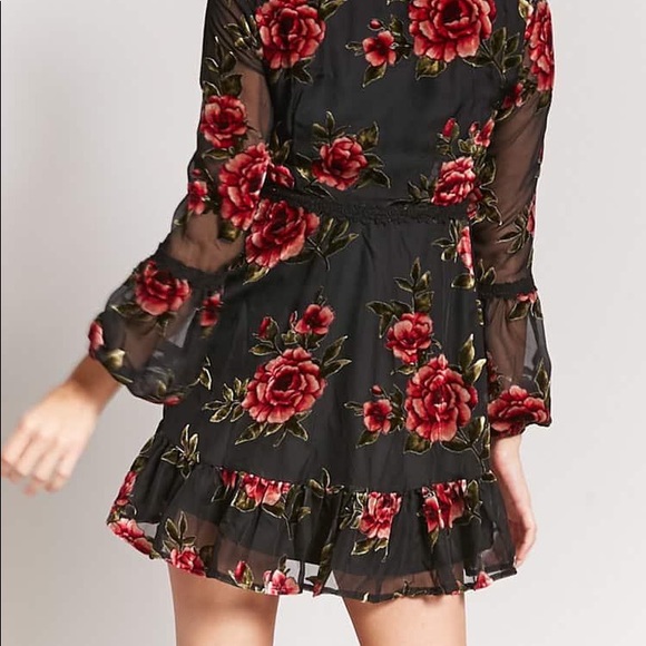 FOREVER 21 Velvet burnout dress - Picture 7 of 7